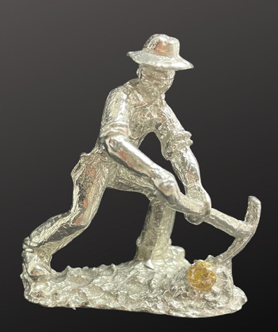 Miner Picking Diamond figurine